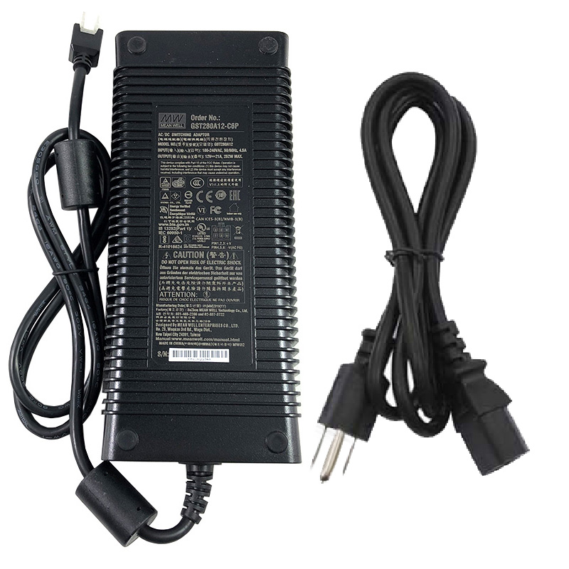 MeanWell DC12V 21A 252W GST280A12 AC To DC Reliable Green Industrial LED Power Adaptor